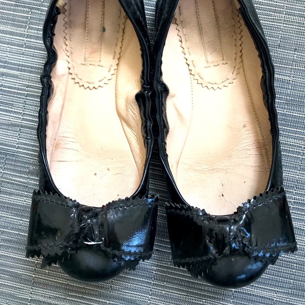 Prada ballet flats, black, size 5
